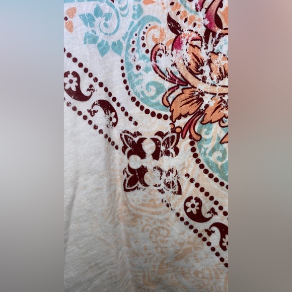 St. Johns Bay Active Floral T- Shirt - Picture 5 of 6